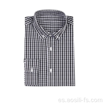 Camisa tejida para hombre en primavera y otoño.